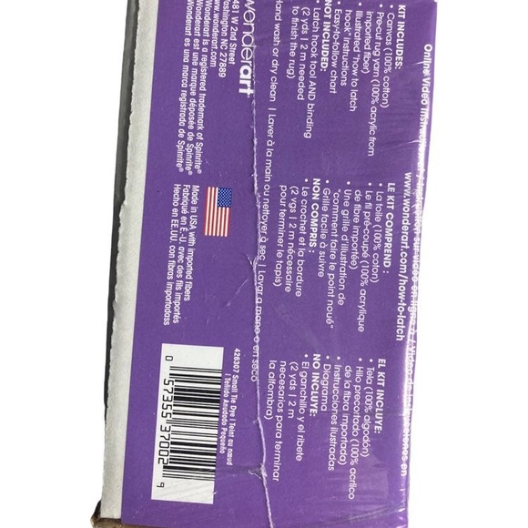 TIE DYE LATCH HOOK KIT New! - Picture 2 of 2